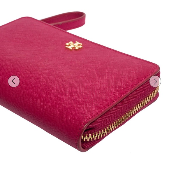 Tory Burch Red Leather Wristlet - Picture 2 of 8